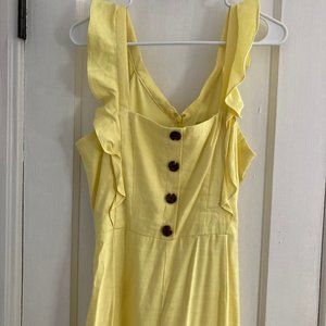 Gianni Bini Yellow Pants Jumpsuit Size 6 - image 1